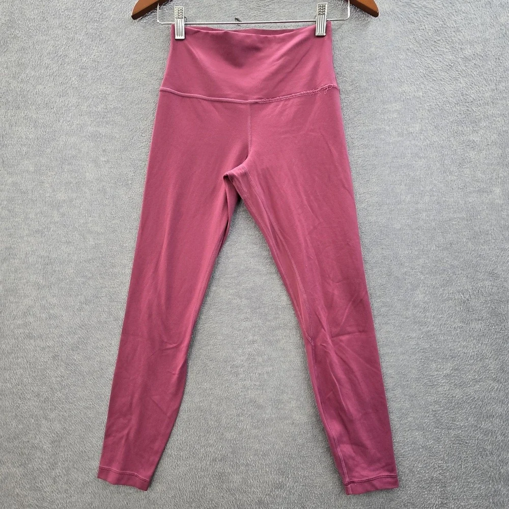 Lululemon Women Activewear Pants 6 Pink Align HR Legging LW5CT3S Slim 24